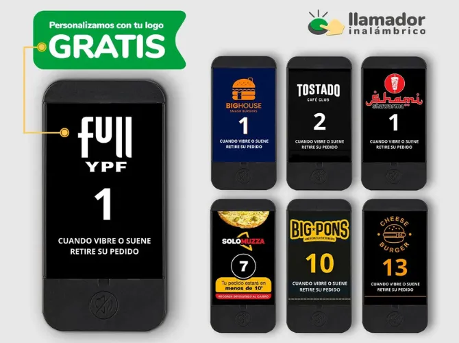 Llamadores Servicio Pager Restaurante Gastronomia